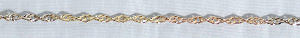 Singapore double twisting 3 col natural alloy