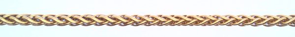 Triple wheat made of half round wire