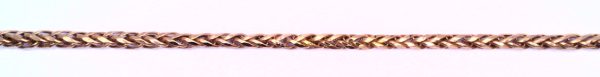Hollow triple wheat half round wire octagonal cut