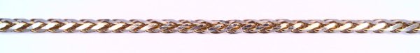 Hollow triple wheat half round wire octagonal cut 2 col
