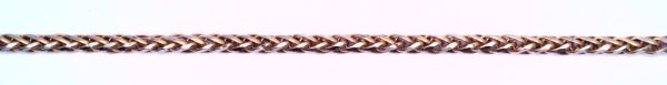 Hollow triple wheat half round wire octagonal cut 2 col